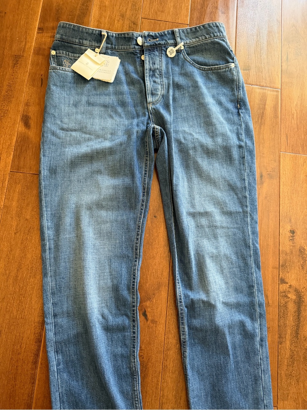 Brunello Cucinelli Light Blue Straight Jeans
